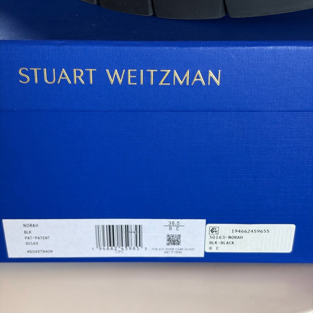 Stuart Weitzman Glossy Patent Leather Black Ankle Boots! Like New! - Picture 6 of 6